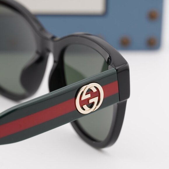 Gucci GG1866SK 001 Square Sunglasses – Black/Green/Red/Grey main image 10